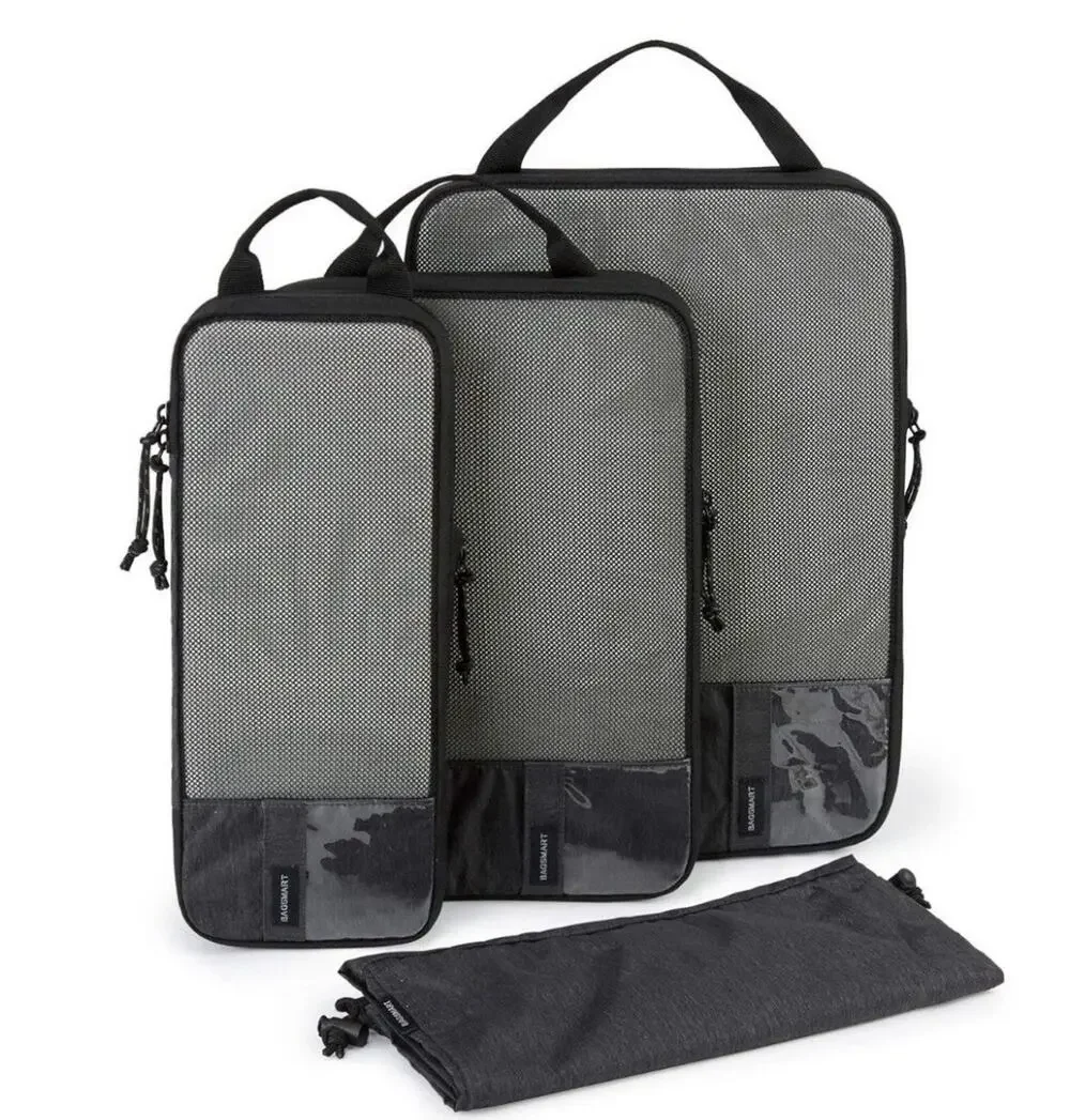 BAGSMART Compression Packing Cubes 4 Set Travel Organizer New OB